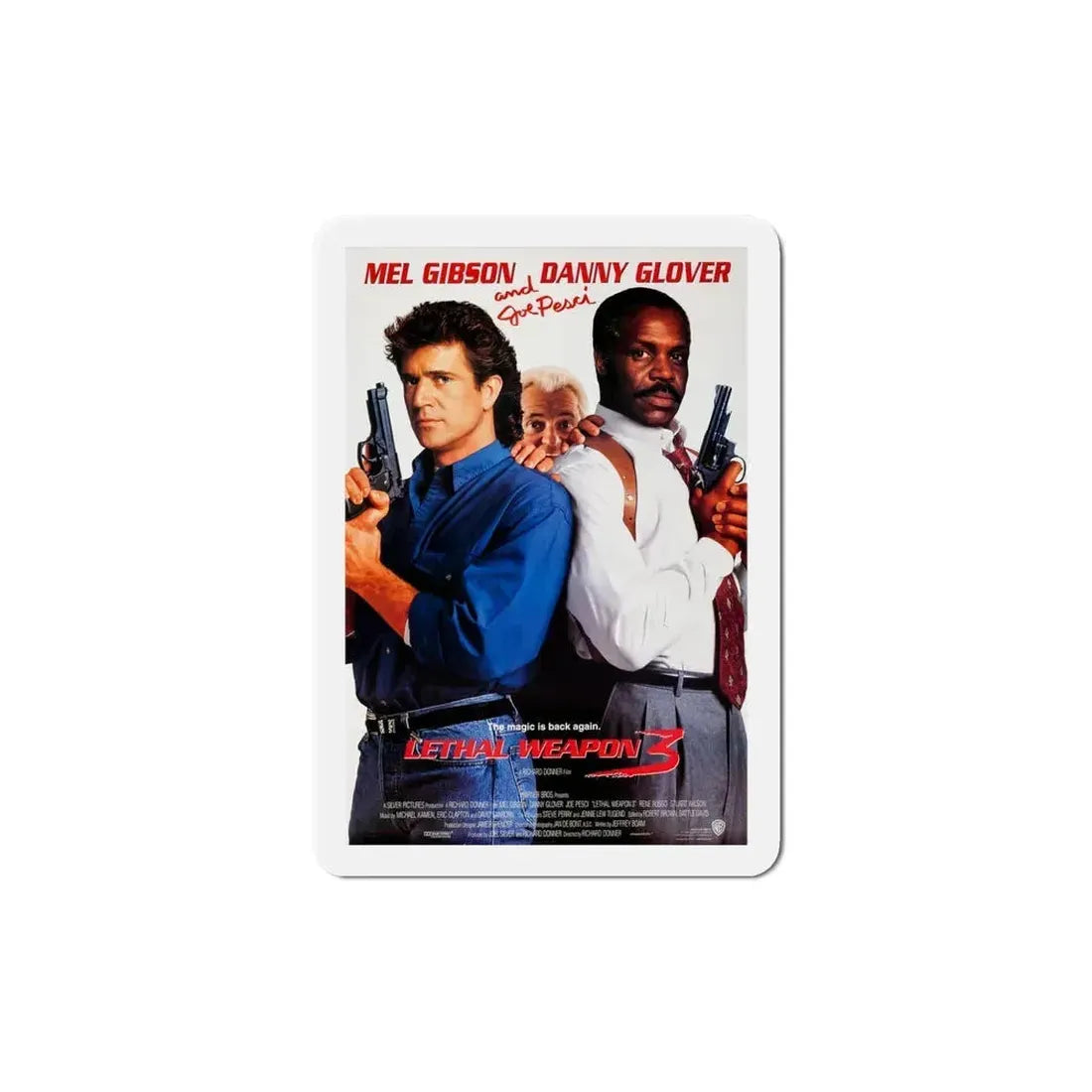 Lethal Weapon 3 1992 Movie Poster Refrigerator Magnet 5 Inch - The Sticker Space