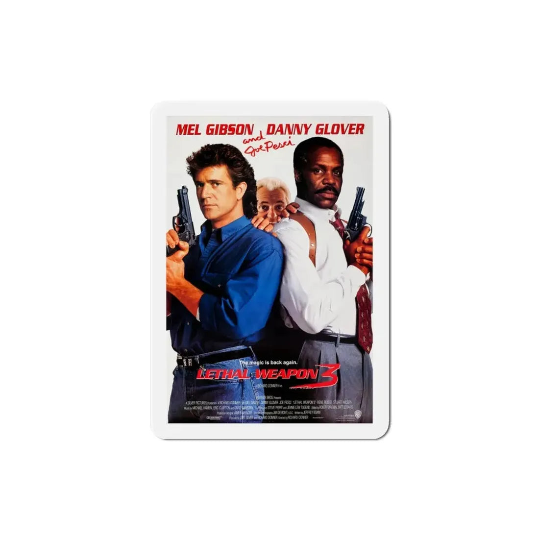 Lethal Weapon 3 1992 Movie Poster Refrigerator Magnet - The Sticker Space