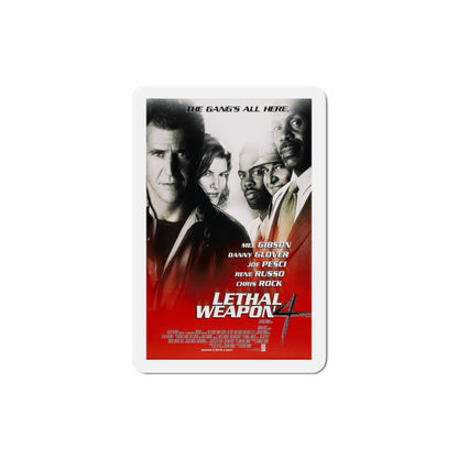 Lethal Weapon 4 1998 Movie Poster Die-Cut Magnet-3" x 3"-The Sticker Space