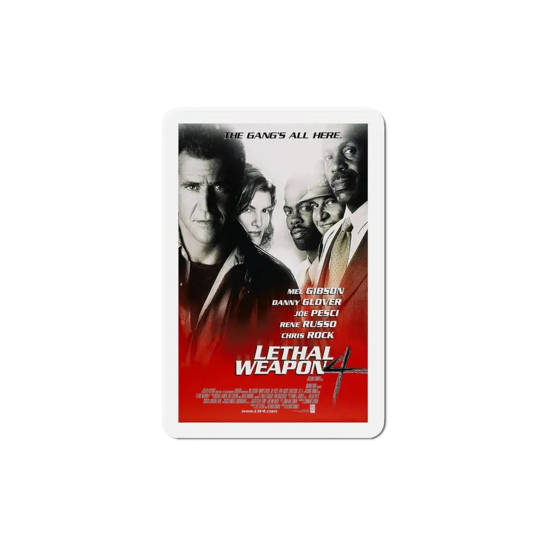 Lethal Weapon 4 1998 Movie Poster Refrigerator Magnet - The Sticker Space