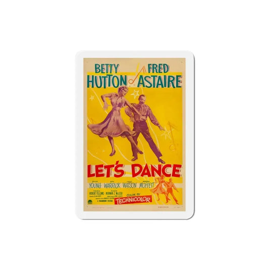 Lets Dance 1950 Movie Poster Refrigerator Magnet 3 Inch - The Sticker Space
