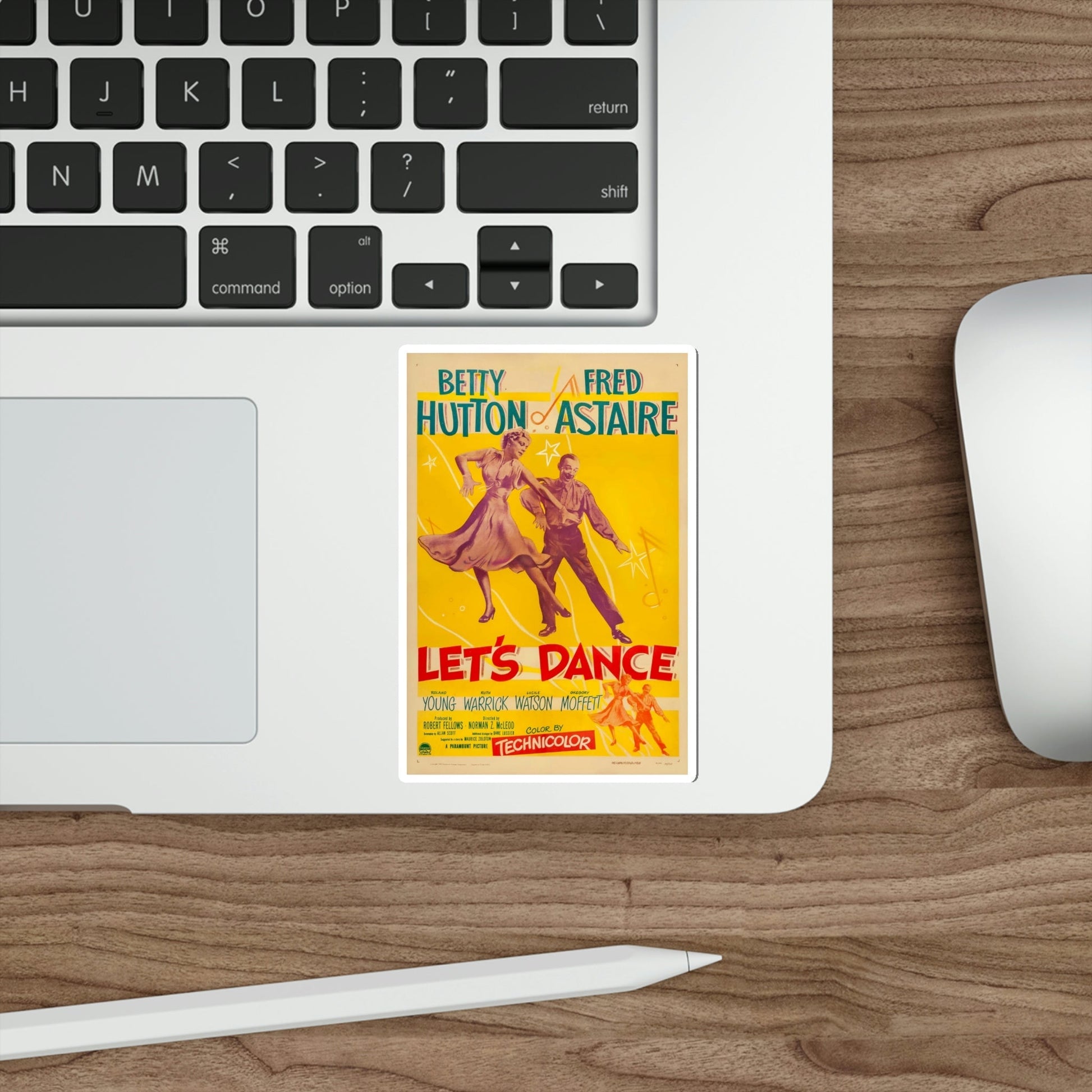 Lets Dance 1950 Movie Poster STICKER Vinyl Die-Cut Decal-The Sticker Space