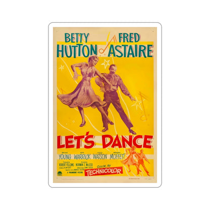 Lets Dance 1950 Movie Poster STICKER Vinyl Die-Cut Decal-4 Inch-The Sticker Space