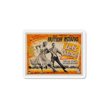 Lets Dance 1950 v2 Movie Poster Die-Cut Magnet-6 Inch-The Sticker Space