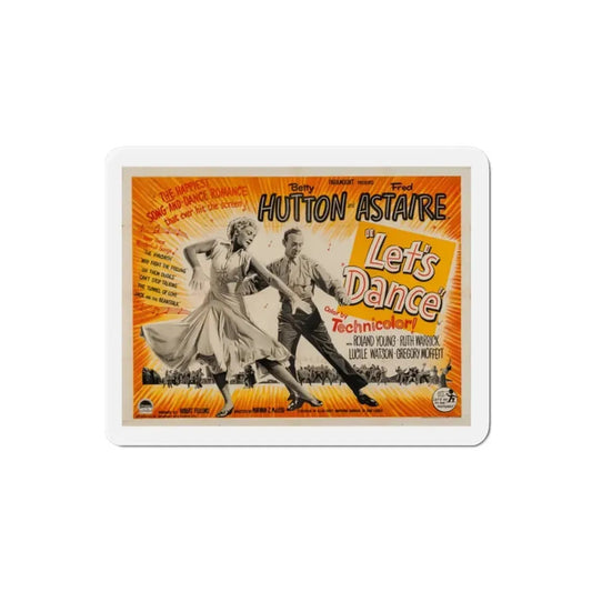 Lets Dance 1950 v2 Movie Poster Refrigerator Magnet 2 Inch - The Sticker Space
