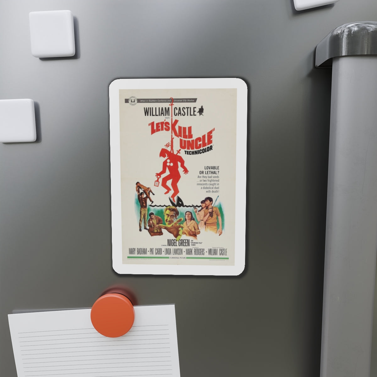 LET'S KILL UNCLE 1966 Movie Poster - Refrigerator Magnet-The Sticker Space