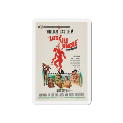 LET'S KILL UNCLE 1966 Movie Poster - Refrigerator Magnet-3" x 3"-The Sticker Space