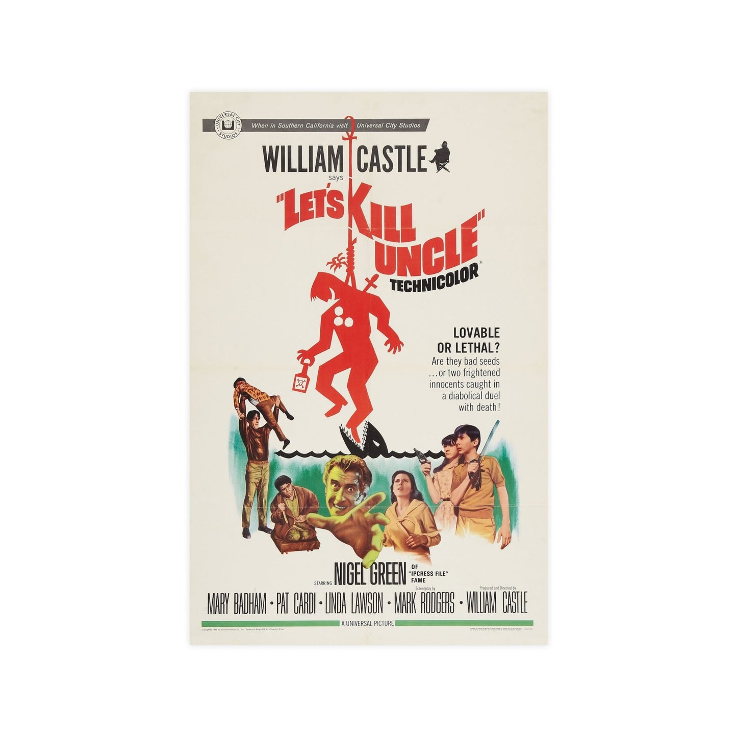 LET'S KILL UNCLE 1966 - Paper Movie Poster-11″ x 17″ (Vertical)-The Sticker Space