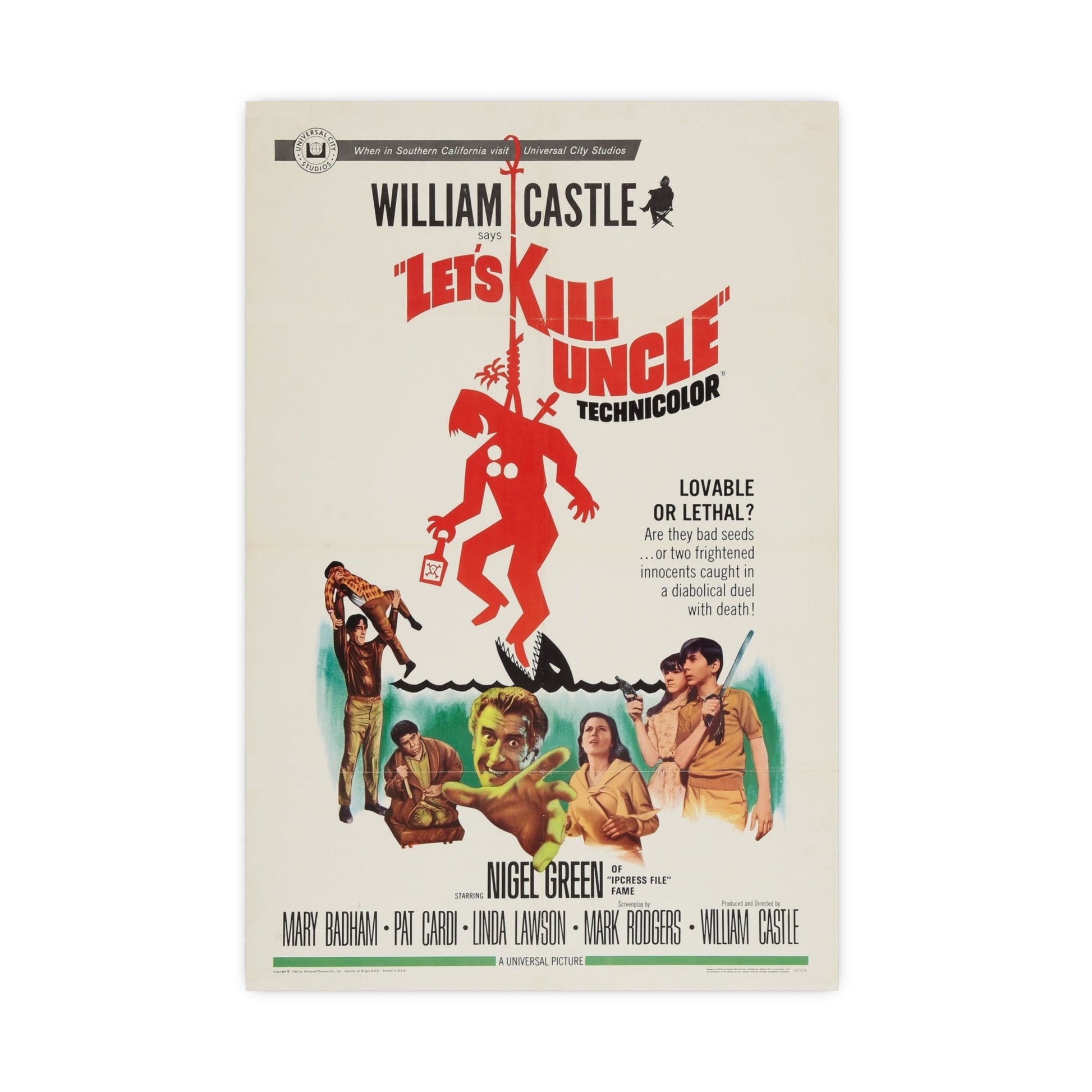LET'S KILL UNCLE 1966 - Paper Movie Poster-16″ x 24″ (Vertical)-The Sticker Space