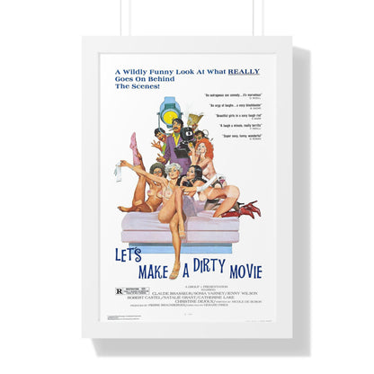 LET'S MAKE A DIRTY MOVIE 1976 - Framed Movie Poster-16″ x 24″-The Sticker Space