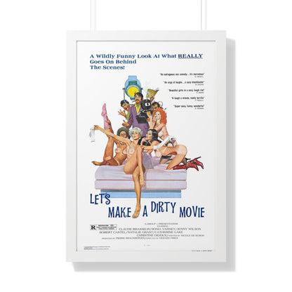 LET'S MAKE A DIRTY MOVIE 1976 - Framed Movie Poster-20" x 30"-The Sticker Space