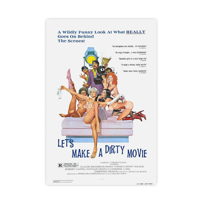 LET'S MAKE A DIRTY MOVIE 1976 - Paper Movie Poster-16″ x 24″ (Vertical)-The Sticker Space