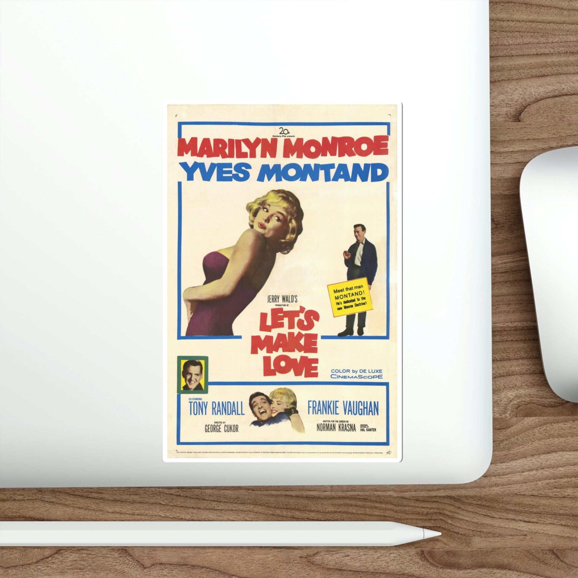 Let's Make Love 1960 Movie Poster STICKER Vinyl Die-Cut Decal-The Sticker Space