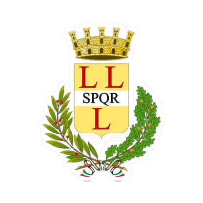 Lettere Italia-Stemma (Italy) (Coat of Arms) STICKER Vinyl Kiss-Cut Decal 2 Inch White - The Sticker Space