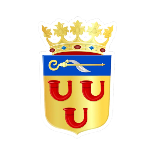 Leudal wapen (Netherlands) (Coat of Arms) STICKER Vinyl Kiss-Cut Decal 2 Inch White - The Sticker Space