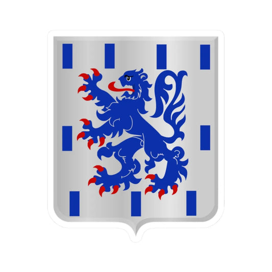 Leuze-en-Hainaut wapen (Belgium) (Coat of Arms) STICKER Vinyl Kiss-Cut Decal 2 Inch White - The Sticker Space