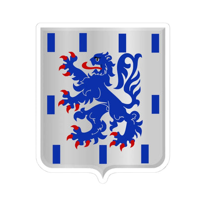 Leuze-en-Hainaut wapen (Belgium) (Coat of Arms) STICKER Vinyl Kiss-Cut Decal 4 Inch White - The Sticker Space