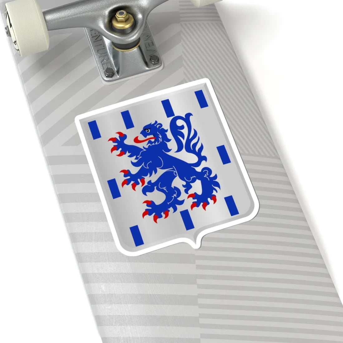 Leuze-en-Hainaut wapen (Belgium) (Coat of Arms) STICKER Vinyl Kiss-Cut Decal - The Sticker Space