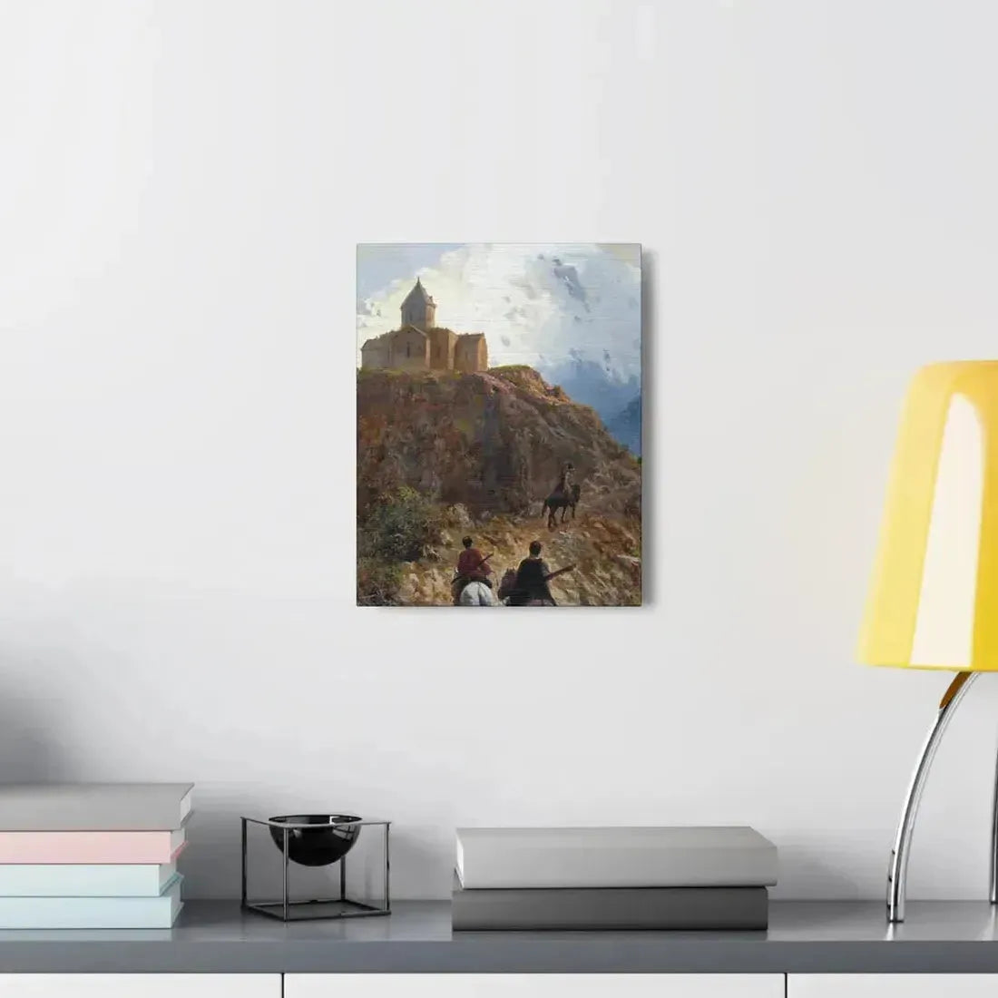 Lev Lagorio (1827-1905) Caucasian view - 1889 - Canvas Wall Art - The Sticker Space