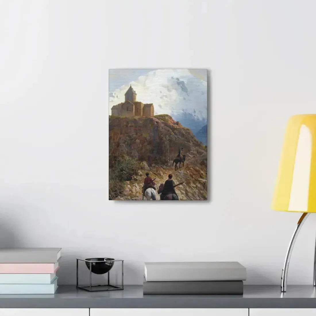 Lev Lagorio (1827-1905) Caucasian view - 1889 - Canvas Wall Art - The Sticker Space