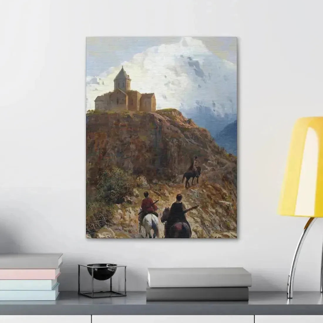 Lev Lagorio (1827-1905) Caucasian view - 1889 - Canvas Wall Art - The Sticker Space