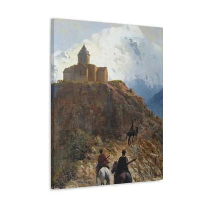 Lev Lagorio (1827-1905) Caucasian view - 1889 - Canvas Wall Art - The Sticker Space