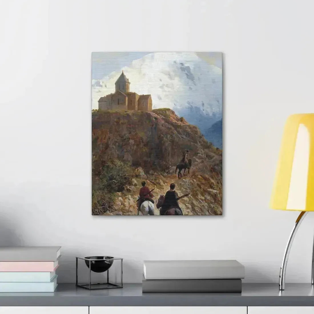 Lev Lagorio (1827-1905) Caucasian view - 1889 - Canvas Wall Art - The Sticker Space