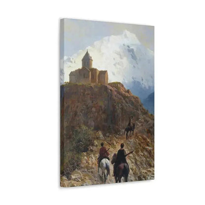 Lev Lagorio (1827-1905) Caucasian view - 1889 - Canvas Wall Art - The Sticker Space