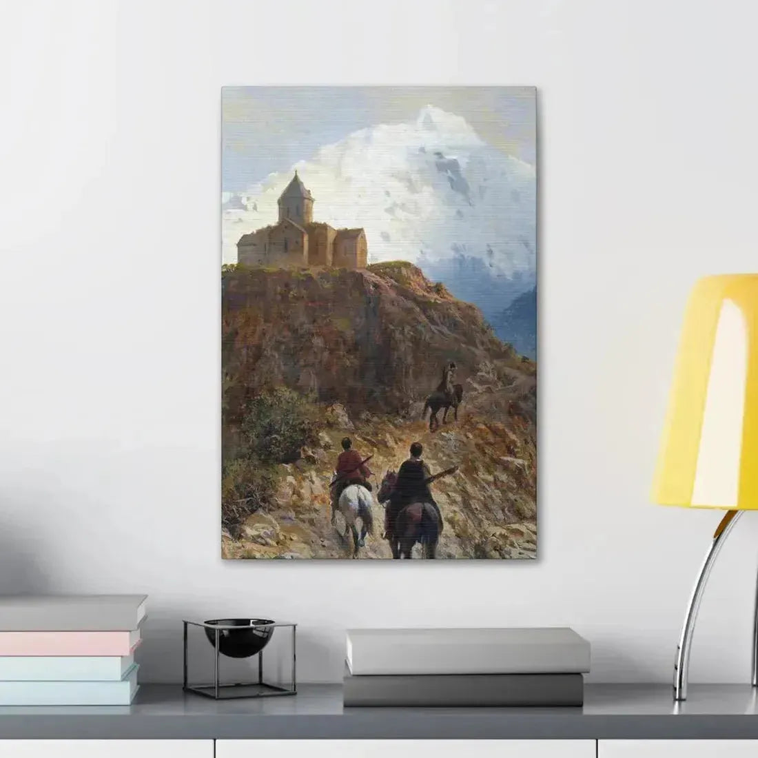 Lev Lagorio (1827-1905) Caucasian view - 1889 - Canvas Wall Art - The Sticker Space