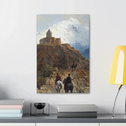 Lev Lagorio (1827-1905) Caucasian view - 1889 - Canvas Wall Art - The Sticker Space