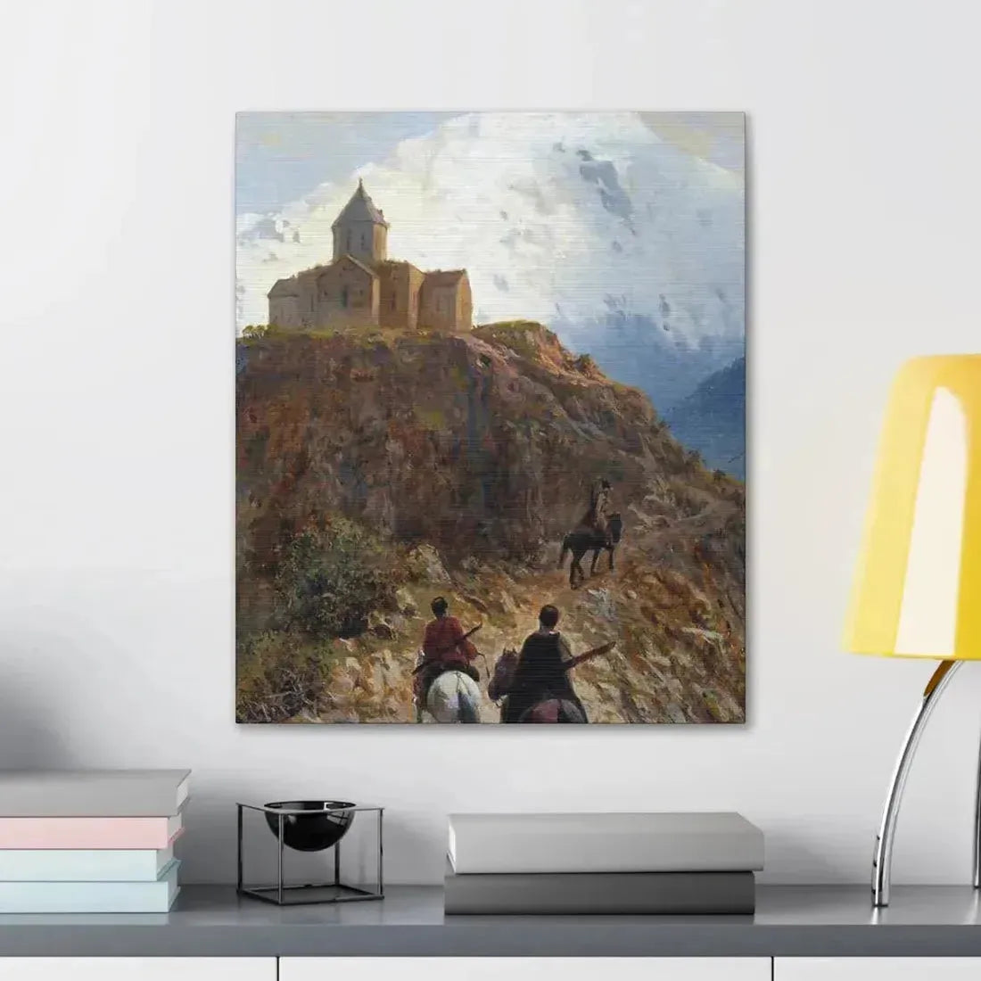 Lev Lagorio (1827-1905) Caucasian view - 1889 - Canvas Wall Art - The Sticker Space