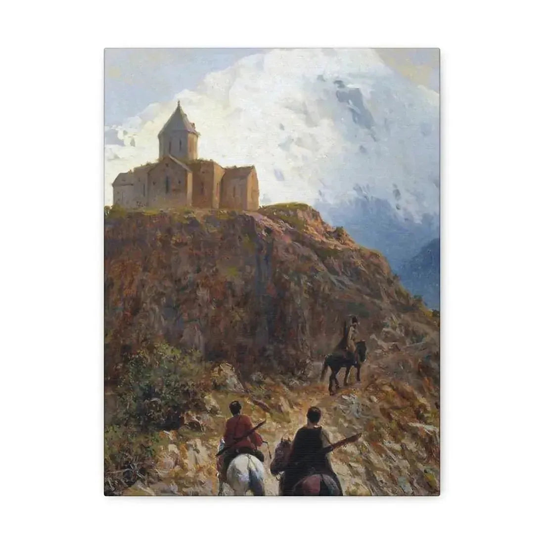 Lev Lagorio (1827-1905) Caucasian view - 1889 - Canvas Wall Art - The Sticker Space