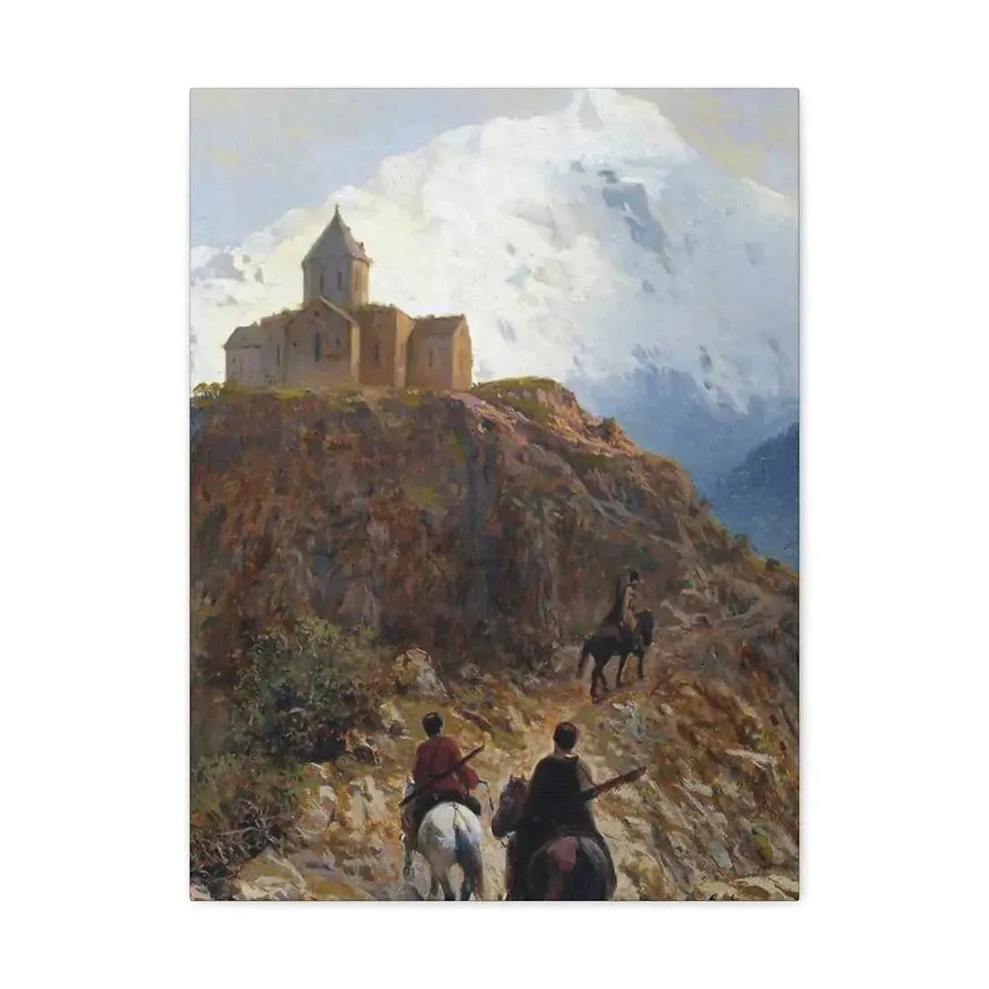 Lev Lagorio (1827-1905) Caucasian view - 1889 - Canvas Wall Art - The Sticker Space