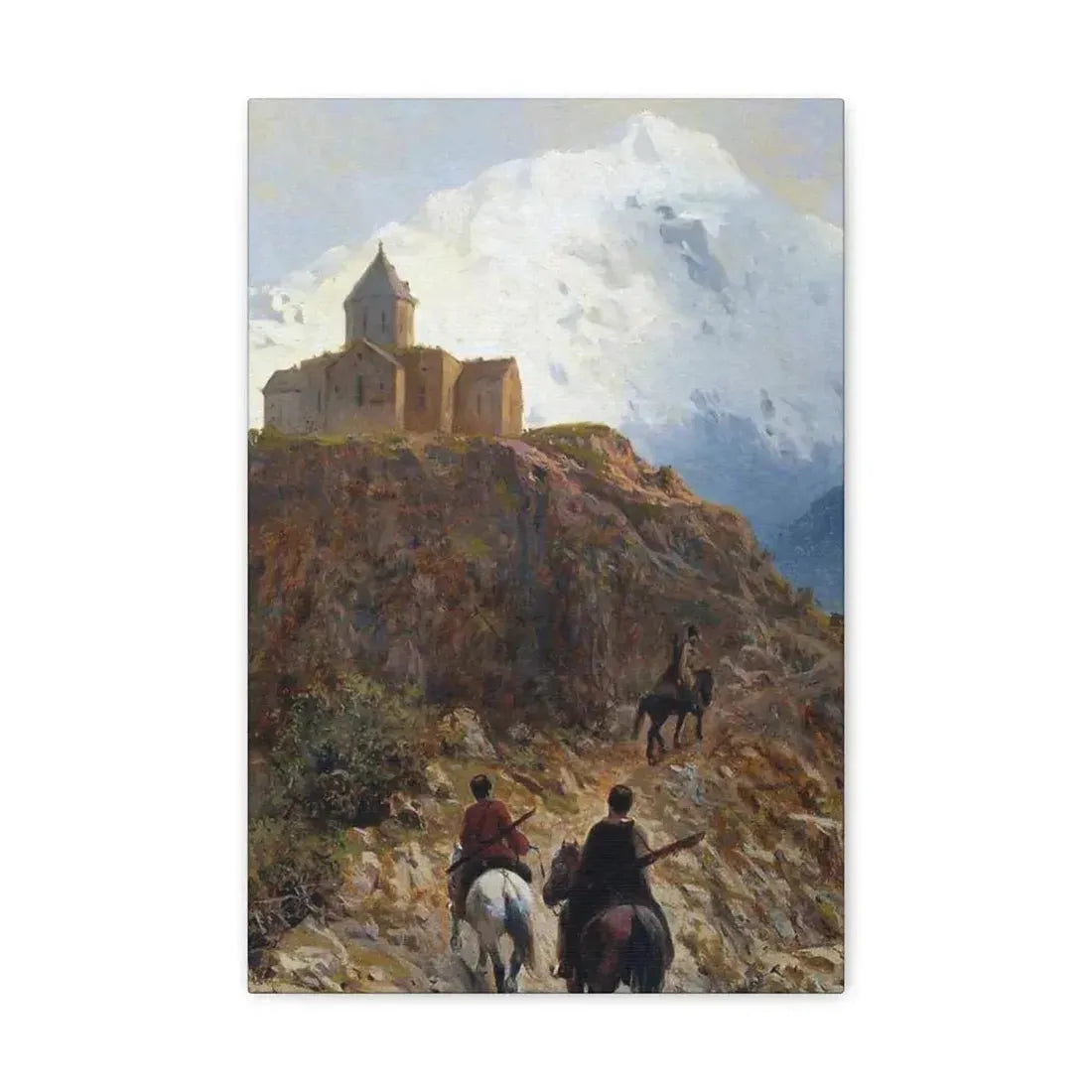 Lev Lagorio (1827-1905) Caucasian view - 1889 - Canvas Wall Art - The Sticker Space