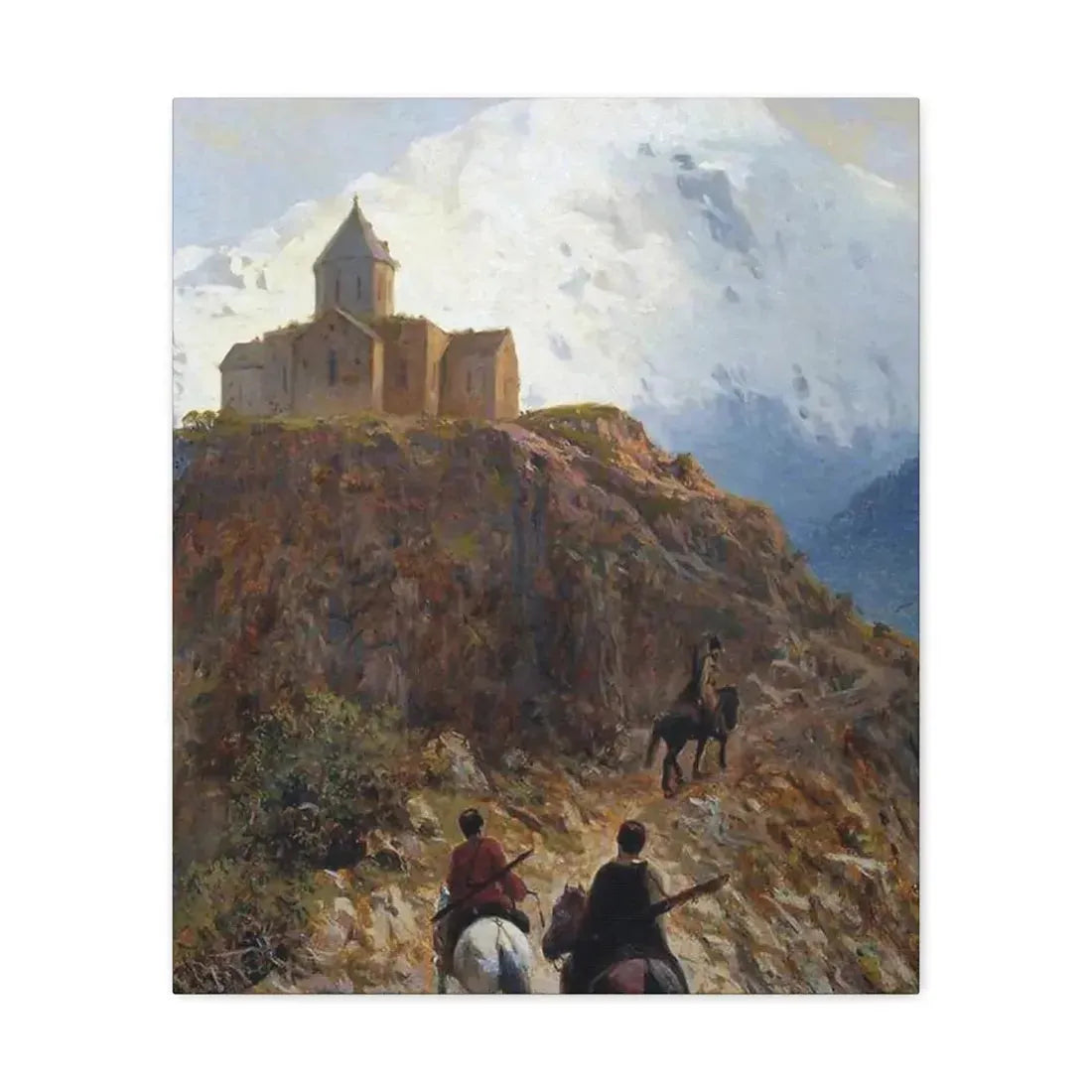Lev Lagorio (1827-1905) Caucasian view - 1889 - Canvas Wall Art - The Sticker Space