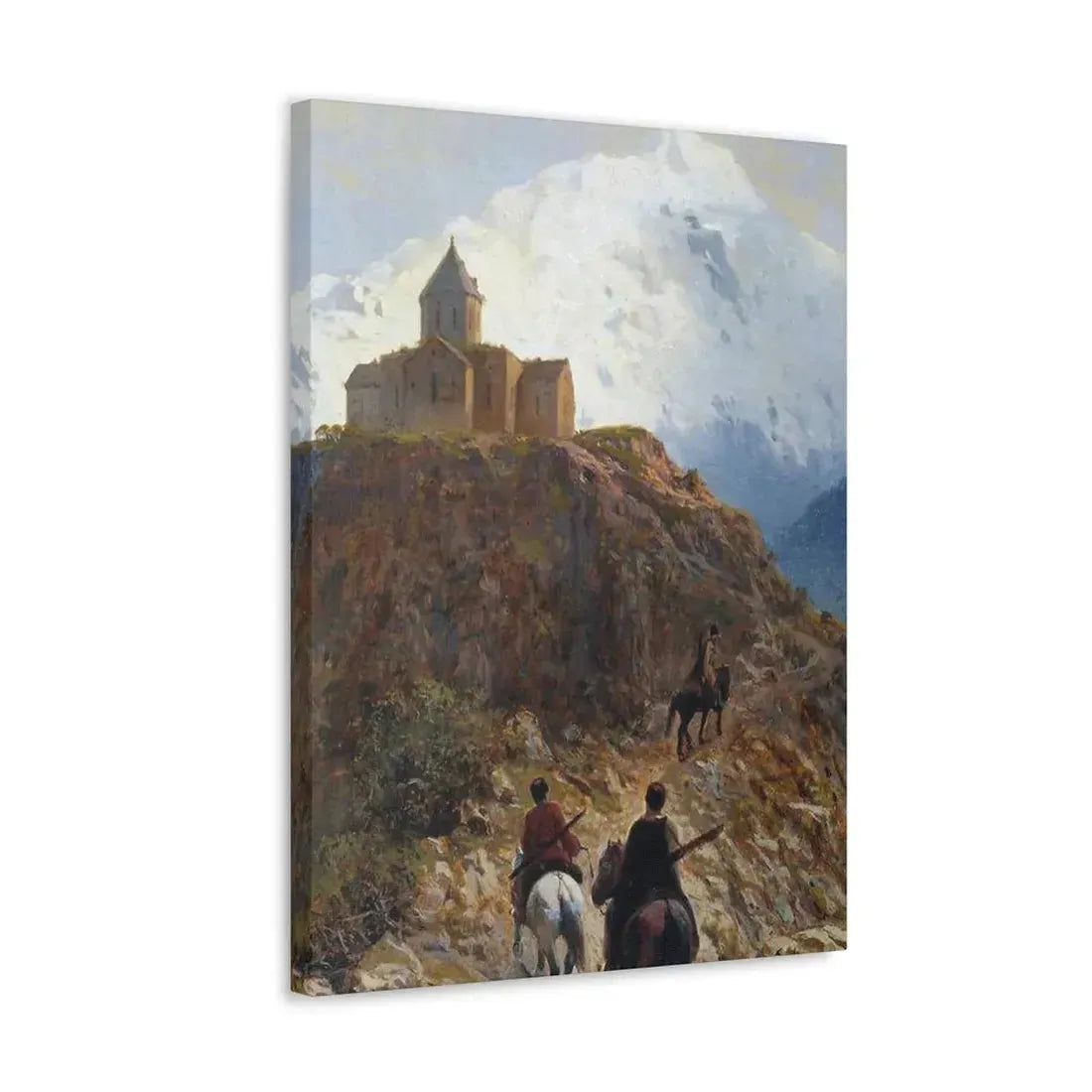 Lev Lagorio (1827-1905) Caucasian view - 1889 - Canvas Wall Art - The Sticker Space
