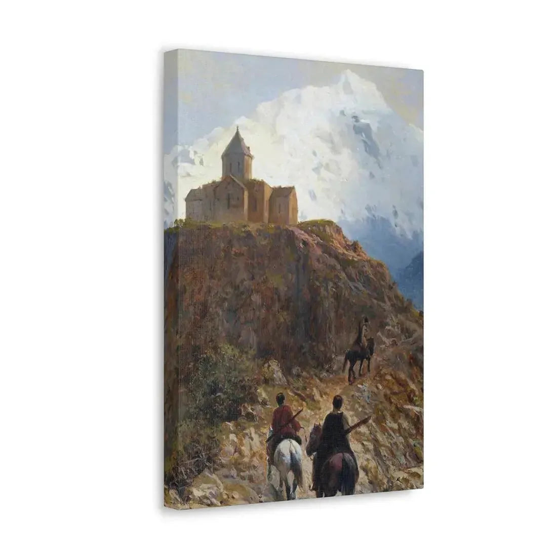 Lev Lagorio (1827-1905) Caucasian view - 1889 - Canvas Wall Art - The Sticker Space