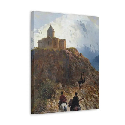 Lev Lagorio (1827-1905) Caucasian view - 1889 - Canvas Wall Art - The Sticker Space