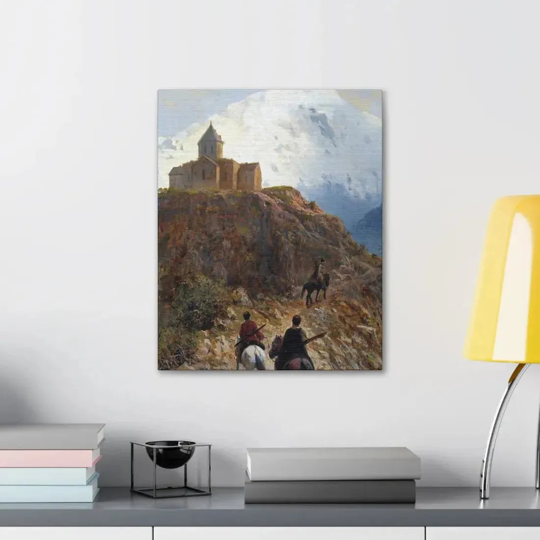 Lev Lagorio (1827-1905) Caucasian view - 1889 - Canvas Wall Art - The Sticker Space