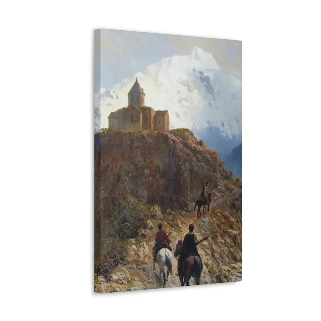 Lev Lagorio (1827-1905) Caucasian view - 1889 - Canvas Wall Art - The Sticker Space