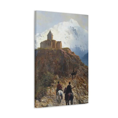 Lev Lagorio (1827-1905) Caucasian view - 1889 - Canvas Wall Art - The Sticker Space