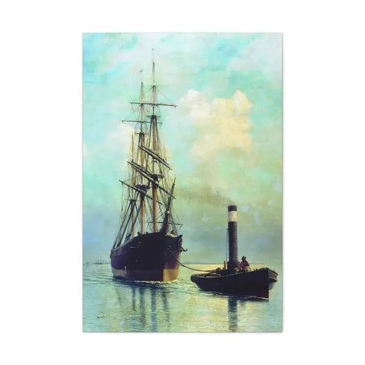 Lev Lagorio (1827-1905) In the Gulf of Finland - 1881 - Canvas Wall Art 24″ x 36″ 1.25" - The Sticker Space