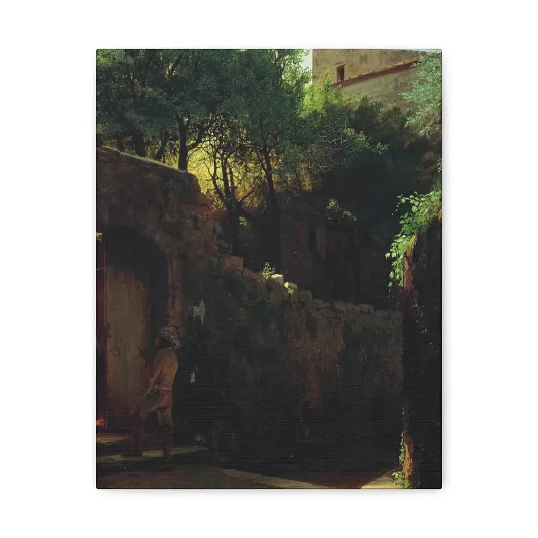 Lev Lagorio (1827-1905) Meio-dia Italiano 1856 - Canvas Wall Art 11″ x 14″ 1.25" - The Sticker Space