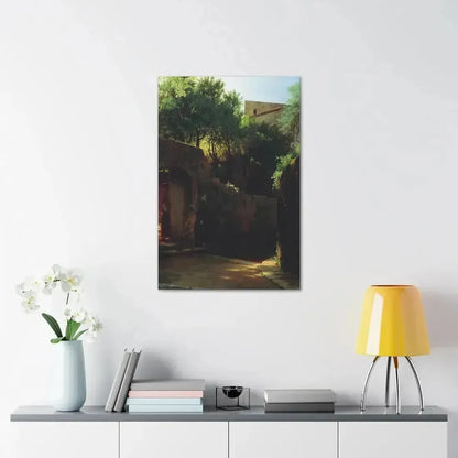 Lev Lagorio (1827-1905) Meio-dia Italiano 1856 - Canvas Wall Art - The Sticker Space