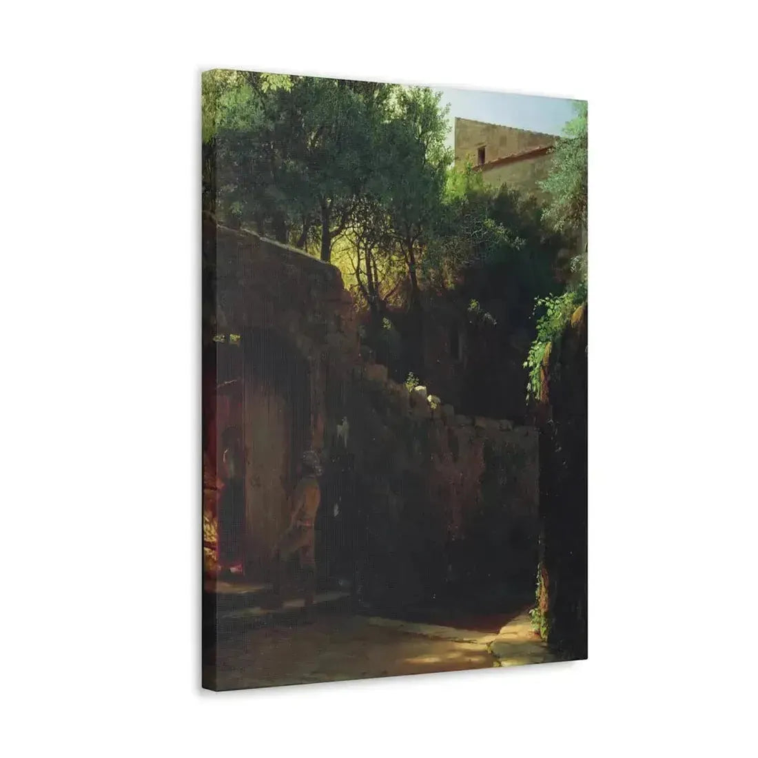 Lev Lagorio (1827-1905) Meio-dia Italiano 1856 - Canvas Wall Art - The Sticker Space