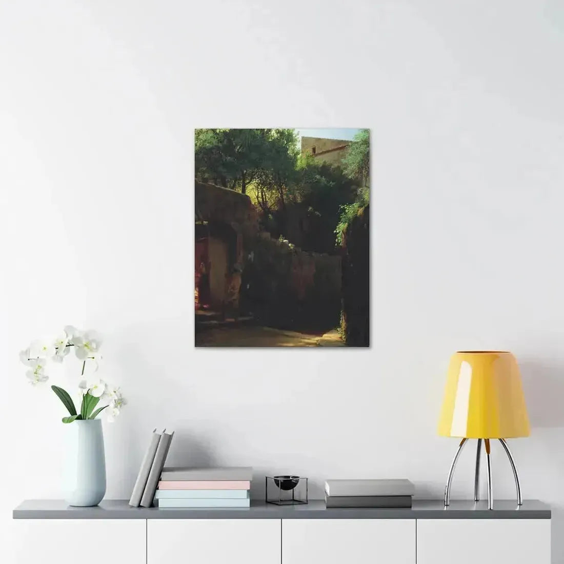 Lev Lagorio (1827-1905) Meio-dia Italiano 1856 - Canvas Wall Art - The Sticker Space