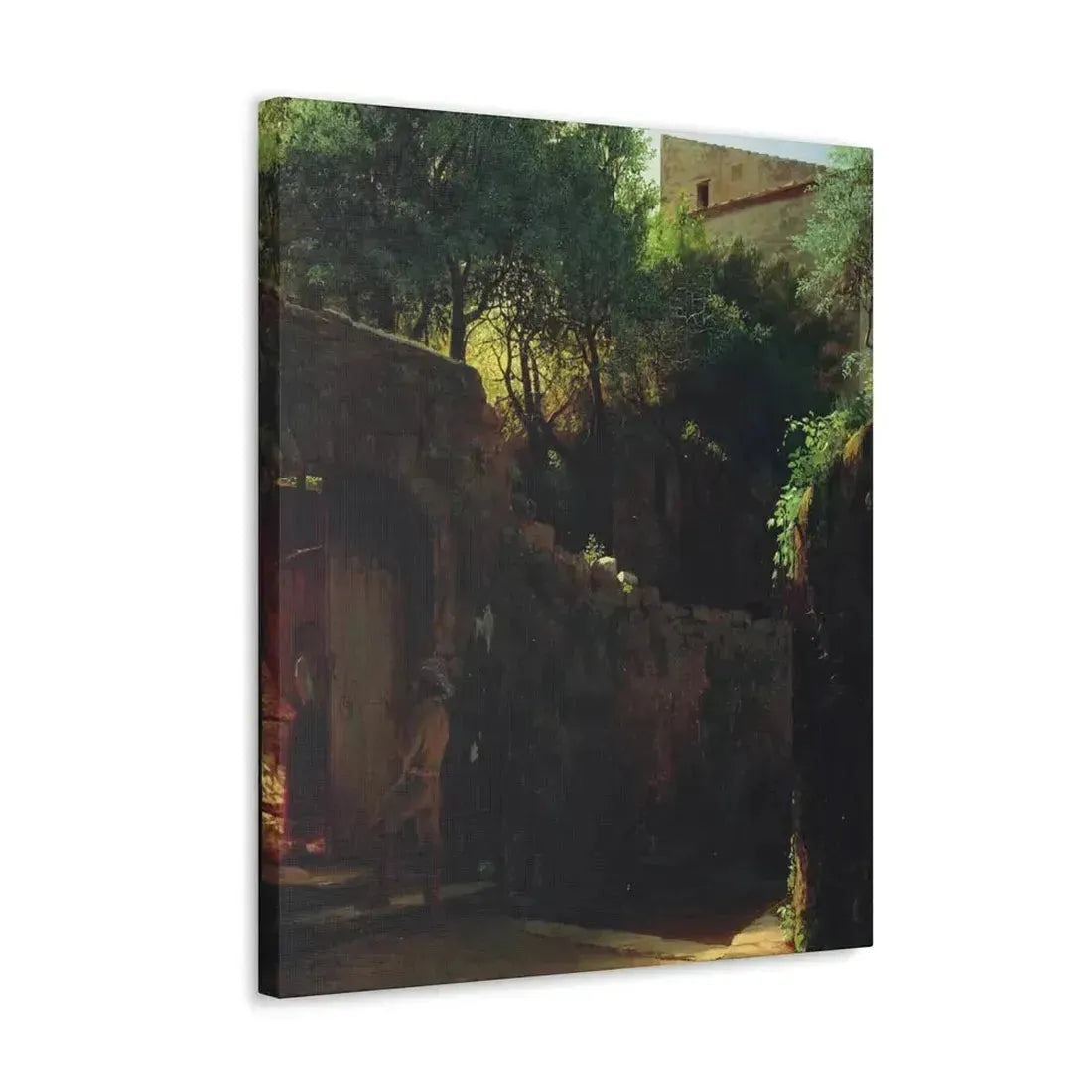 Lev Lagorio (1827-1905) Meio-dia Italiano 1856 - Canvas Wall Art - The Sticker Space