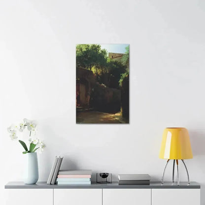 Lev Lagorio (1827-1905) Meio-dia Italiano 1856 - Canvas Wall Art - The Sticker Space