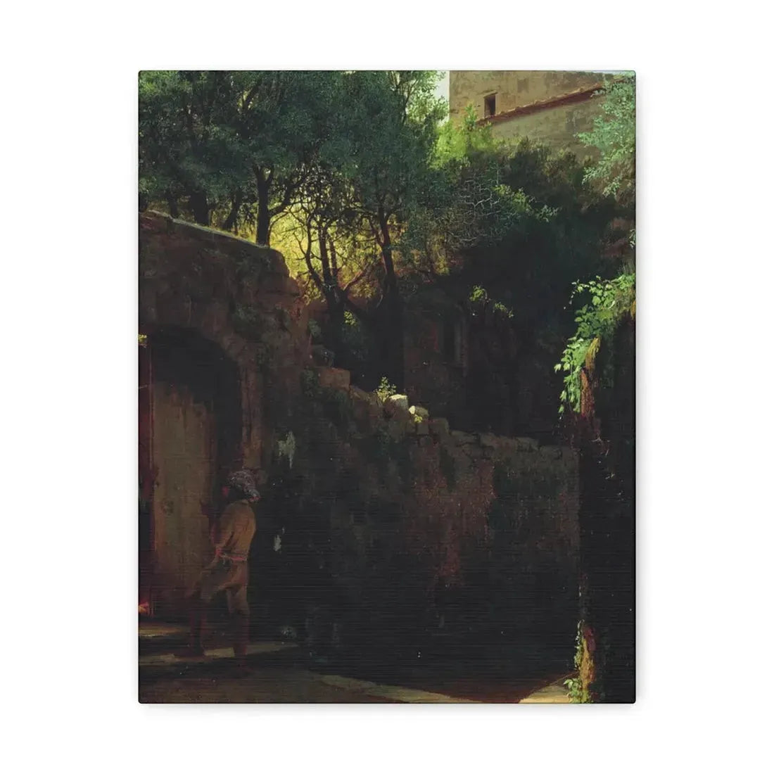 Lev Lagorio (1827-1905) Meio-dia Italiano 1856 - Canvas Wall Art - The Sticker Space
