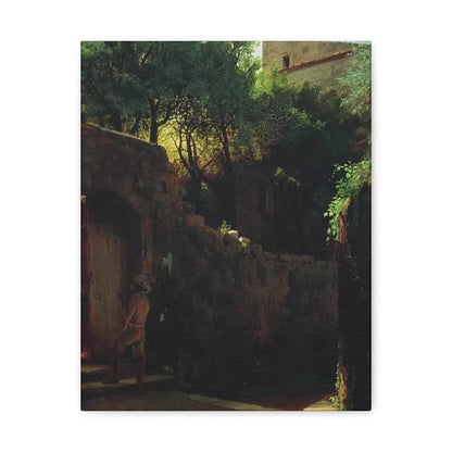 Lev Lagorio (1827-1905) Meio-dia Italiano 1856 - Canvas Wall Art - The Sticker Space